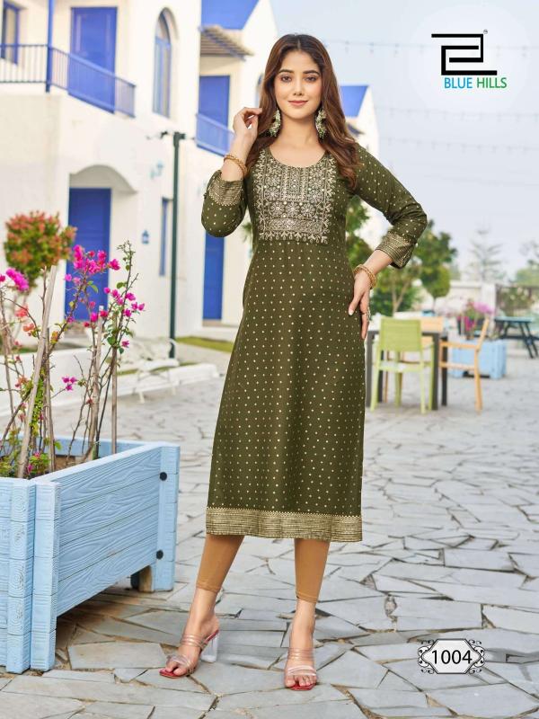 Blue Hills Classic Touch Plus Size Rayon Kurti Collection